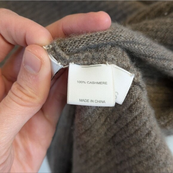 Kokun 100% Cashmere Lagenlook mock neck bell sleeve tunic top Oversized XS-M - Picture 4 of 9